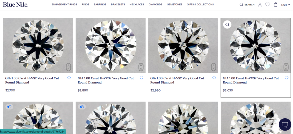 blue nile diamonds shine and photos