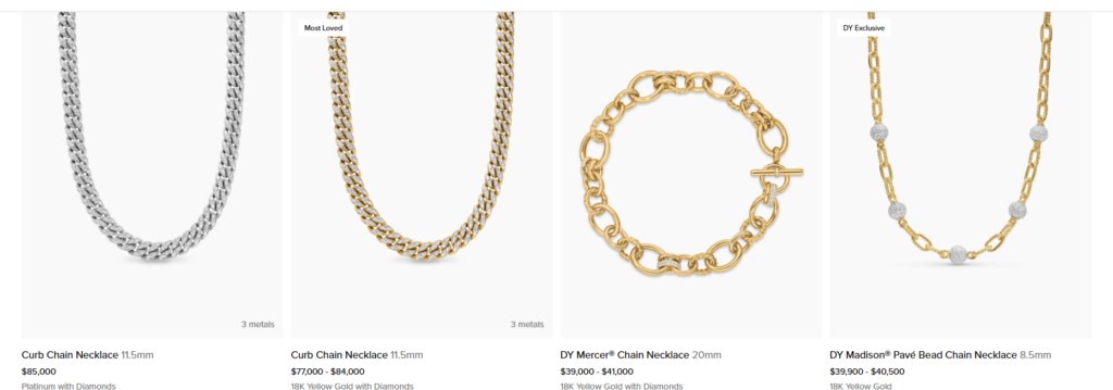 David Yurman gold chain