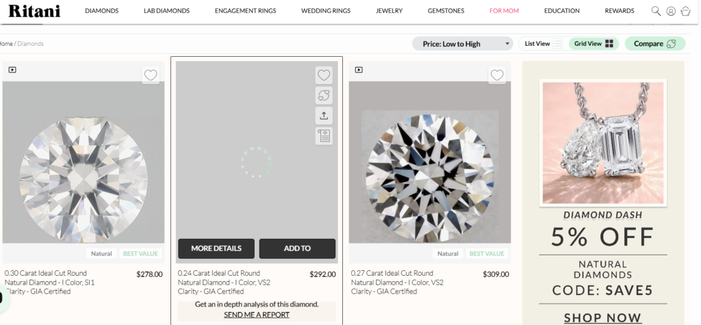 ritani natural diamonds