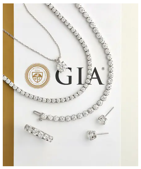 GIA-certified diamonds