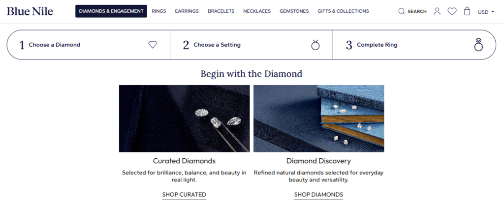 Blue Nile Customization