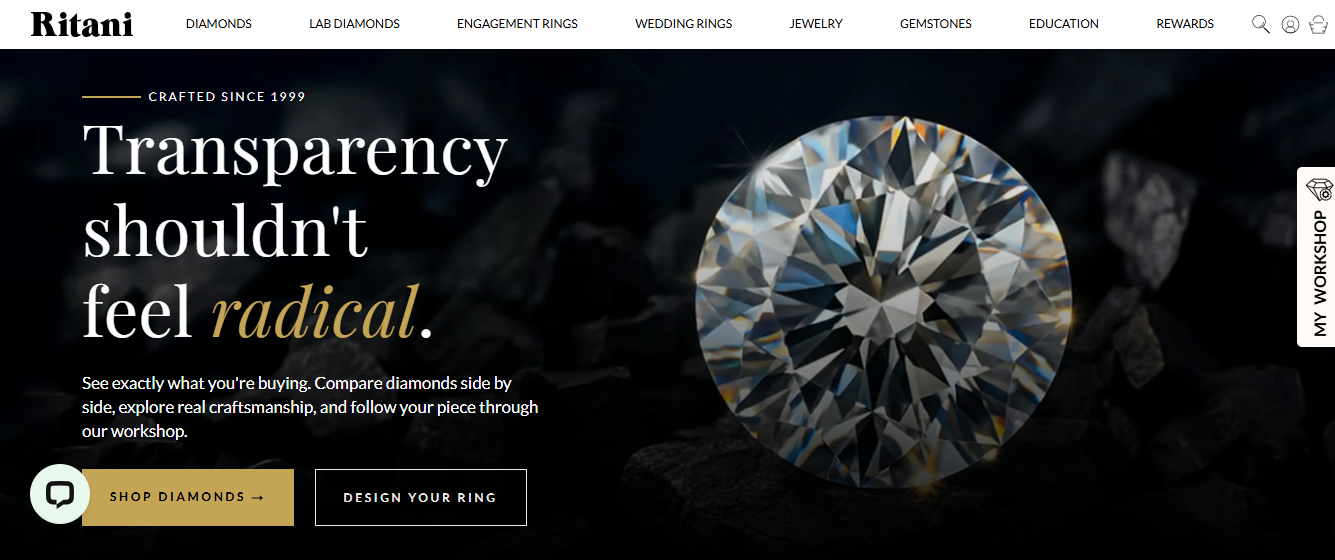 Ritani: Best for Comparing Diamond Prices
