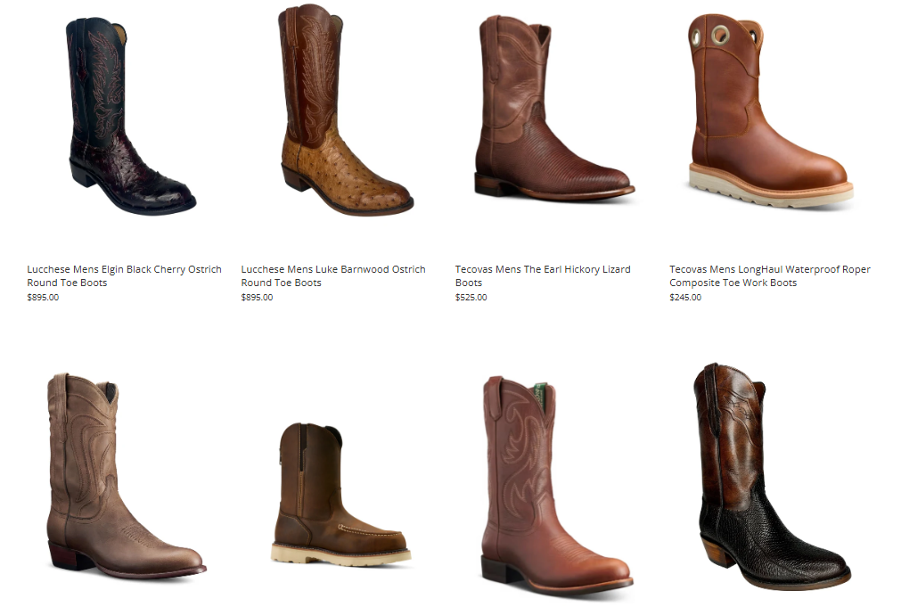 brown boots tecovas