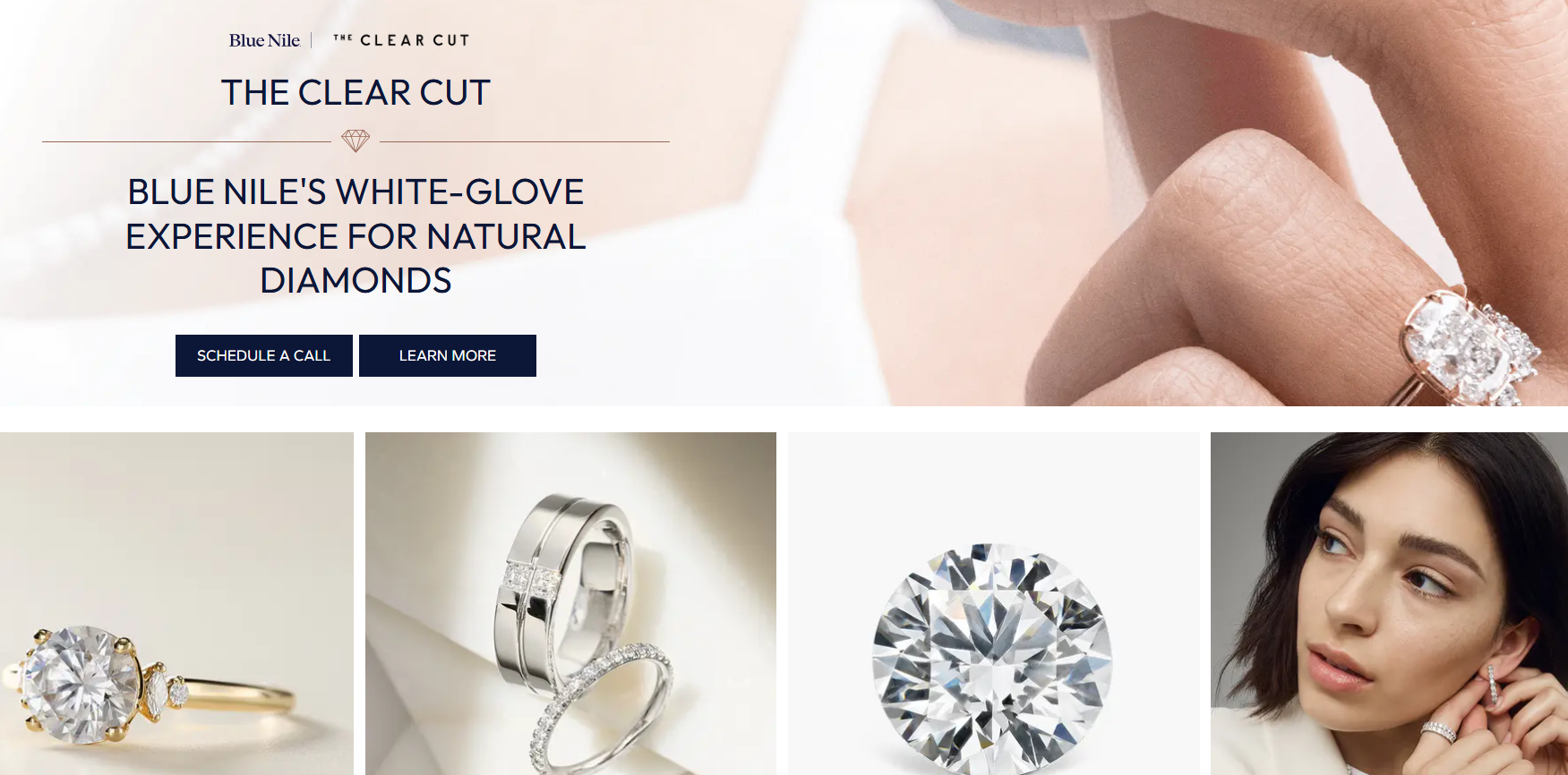 blue nile homepage