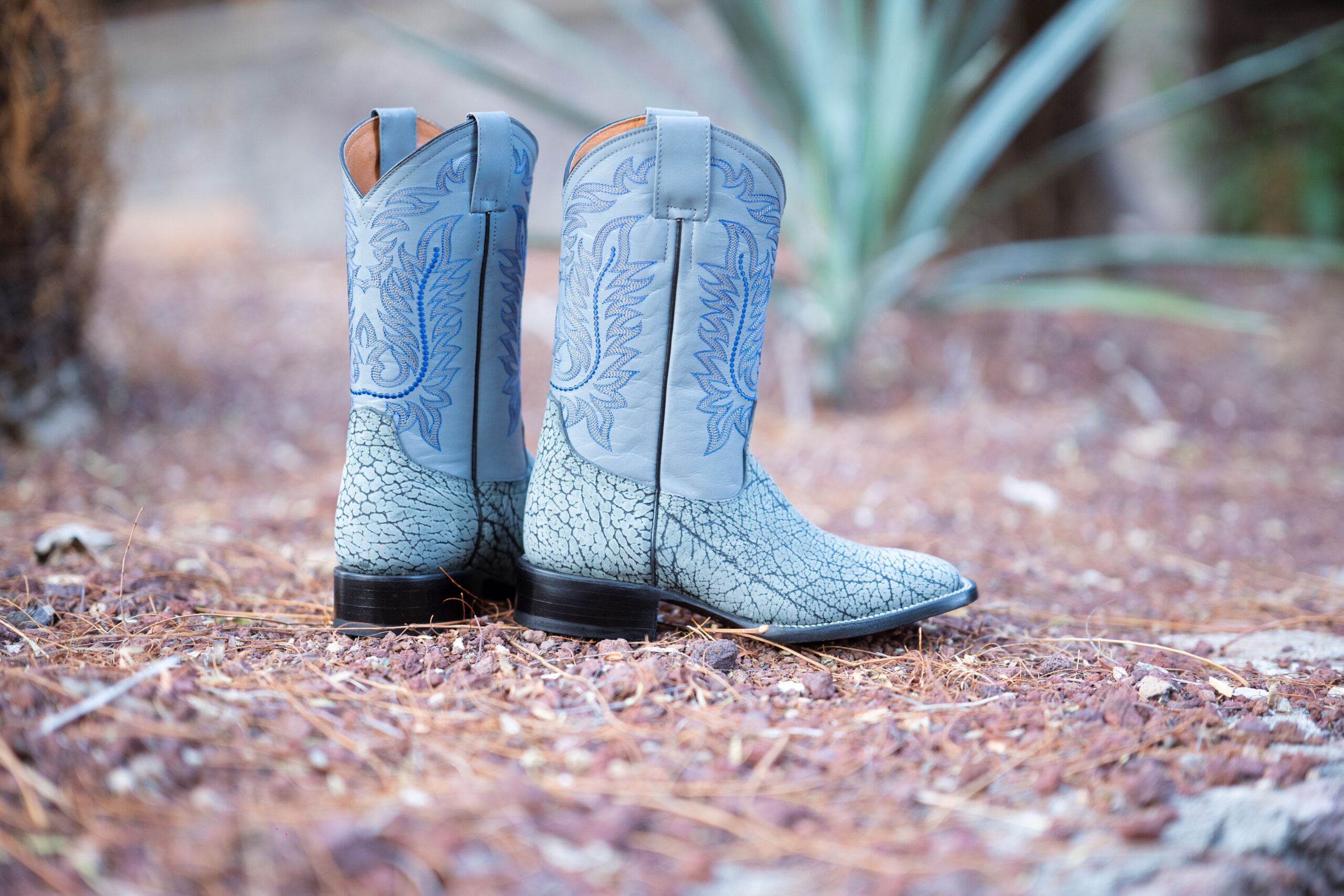 light blue boots